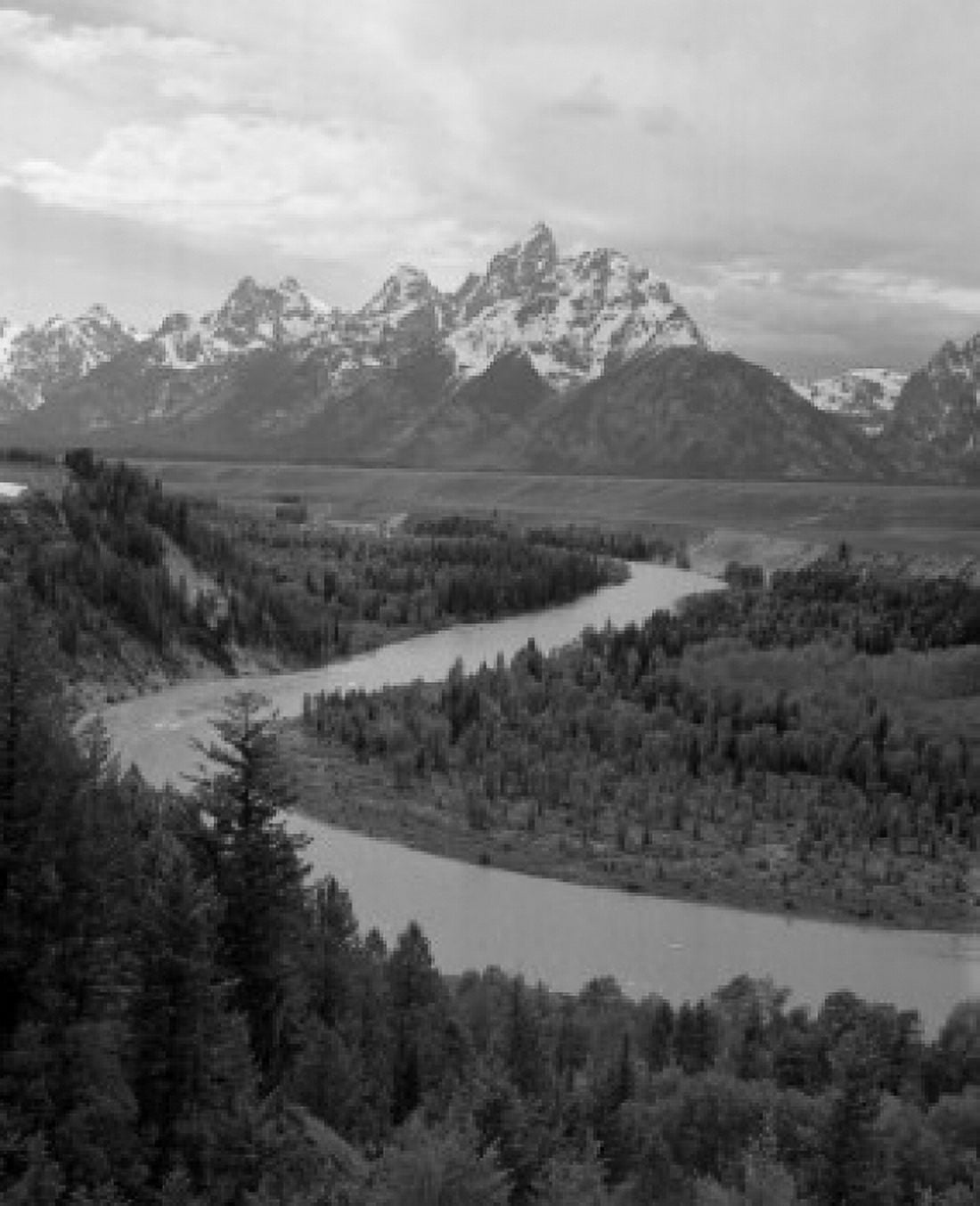 High angle view of a river Snake River Grand Teton National Park Wyoming USA Canvas Art - (24 x 36)