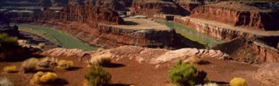 High angle view of a river flowing through a canyon Dead Horse Point State Park Utah USA Canvas Art - Panoramic Images (18 x 6)