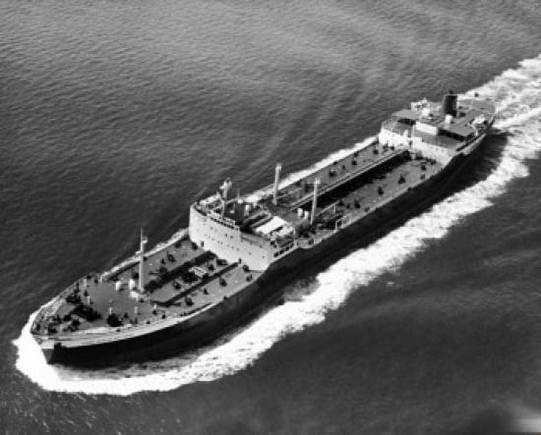 High angle view of a supertanker in the sea Baltimore Canvas Art - (24 x 36)