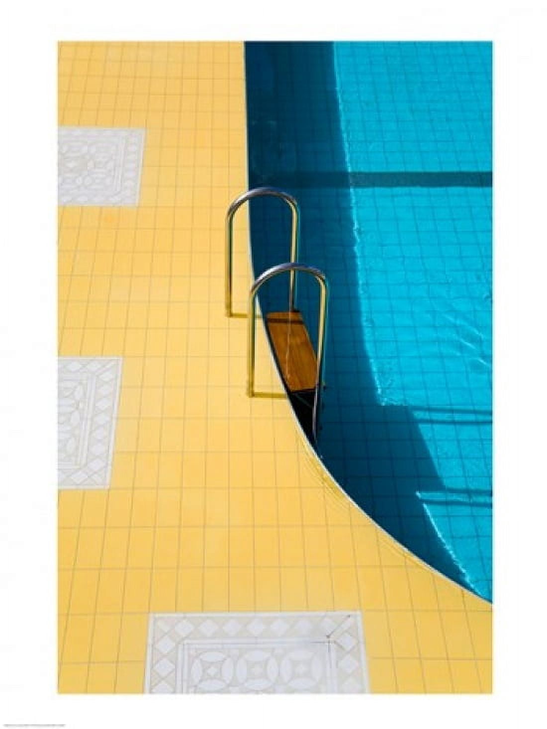 High angle view of a swimming pool ladder Banderas Bay Puerto Vallarta Jalisco Mexico Canvas Art - (23 x 31)