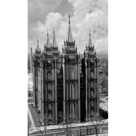 High angle view of a temple Mormon Temple Salt Lake City Utah USA Canvas Art - (18 x 24)