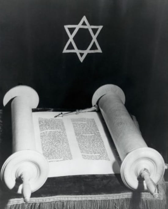 High angle view of a torah Canvas Art - (24 x 36)