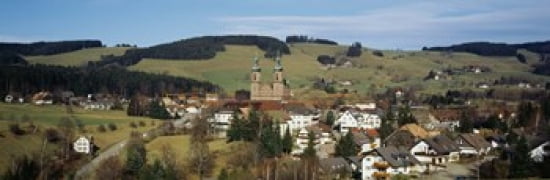 High angle view of a town St Peter Black Forest Germany Canvas Art - Panoramic Images (36 x 12)