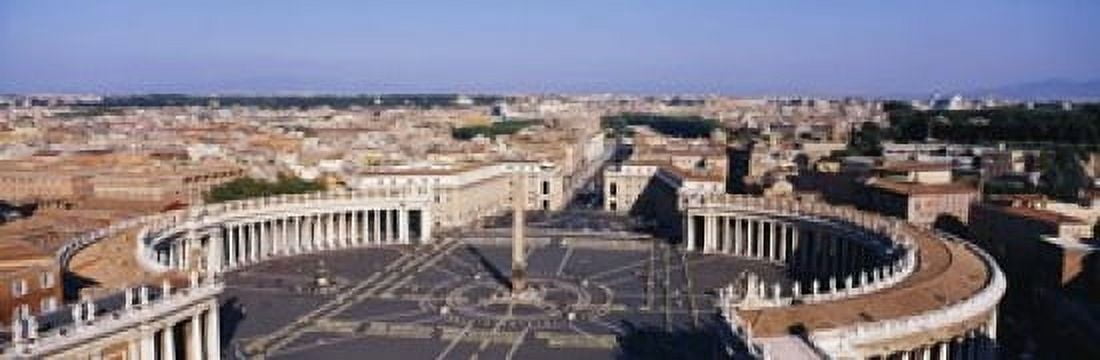 High angle view of a town St Peters Square Vatican City Rome Italy Canvas Art - Panoramic Images (18 x 6)