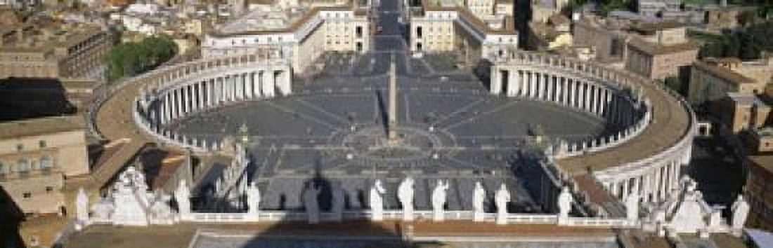 High angle view of a town square St Peters Square Vatican city Rome Lazio Italy Canvas Art - Panoramic Images (18 x 6)