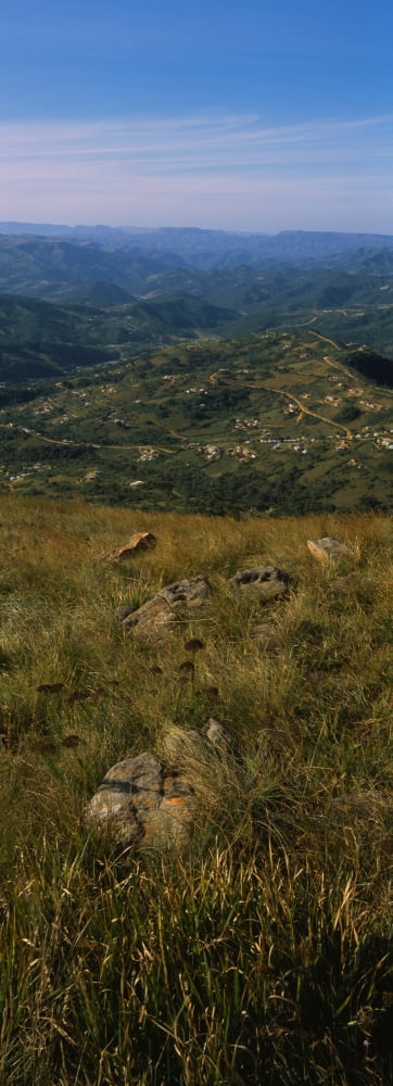High angle view of a valley Valley of 1000 Hills Durban KwaZulu-Natal South Africa Canvas Art - Panoramic Images (36 x 12)