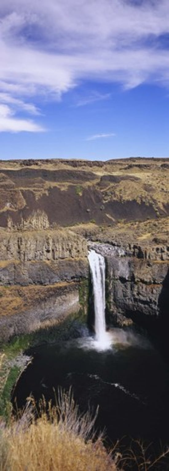 High angle view of a waterfall Palouse Falls Palouse Falls State Park Washington State USA Canvas Art - Panoramic Images (36 x 13)