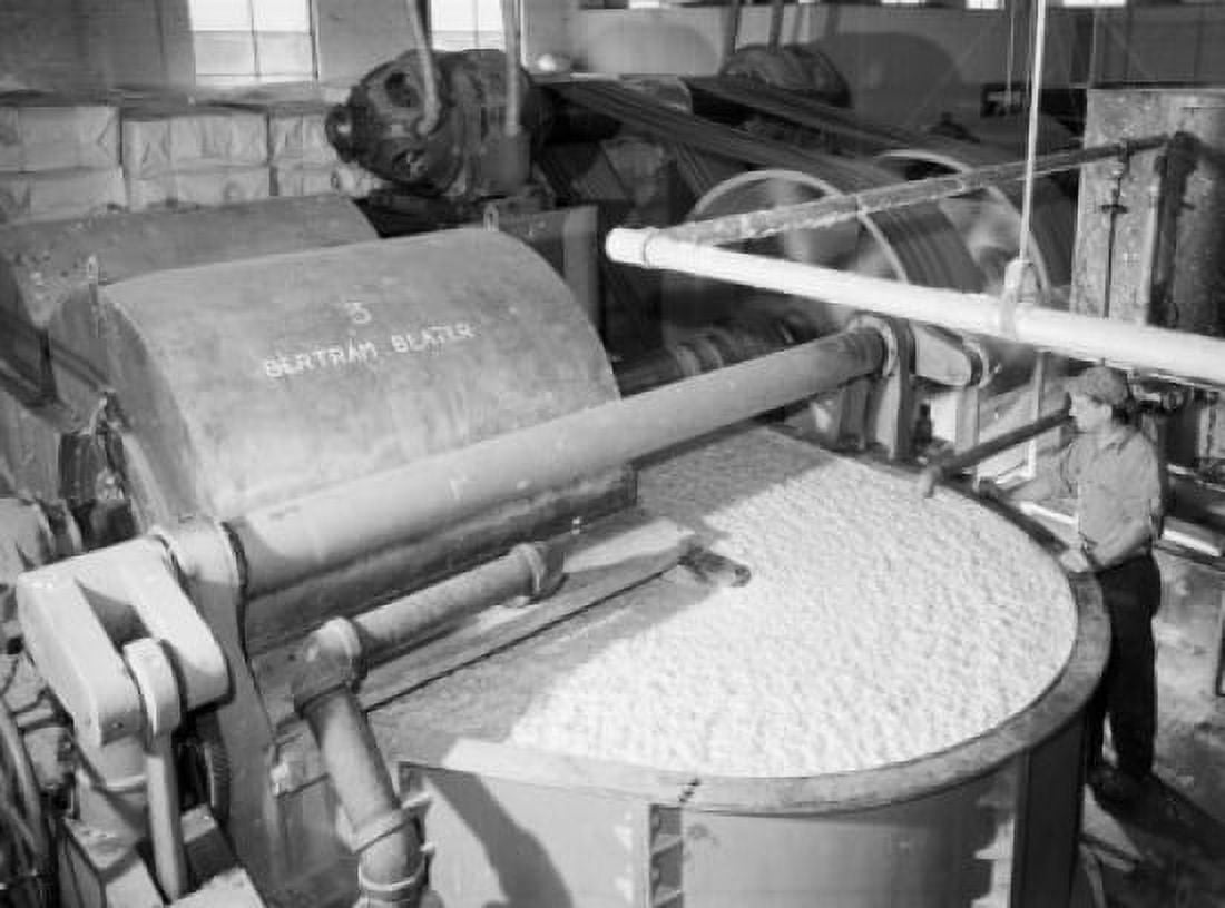 High angle view of a worker working in a paper mill Canvas Art - (18 x 24)