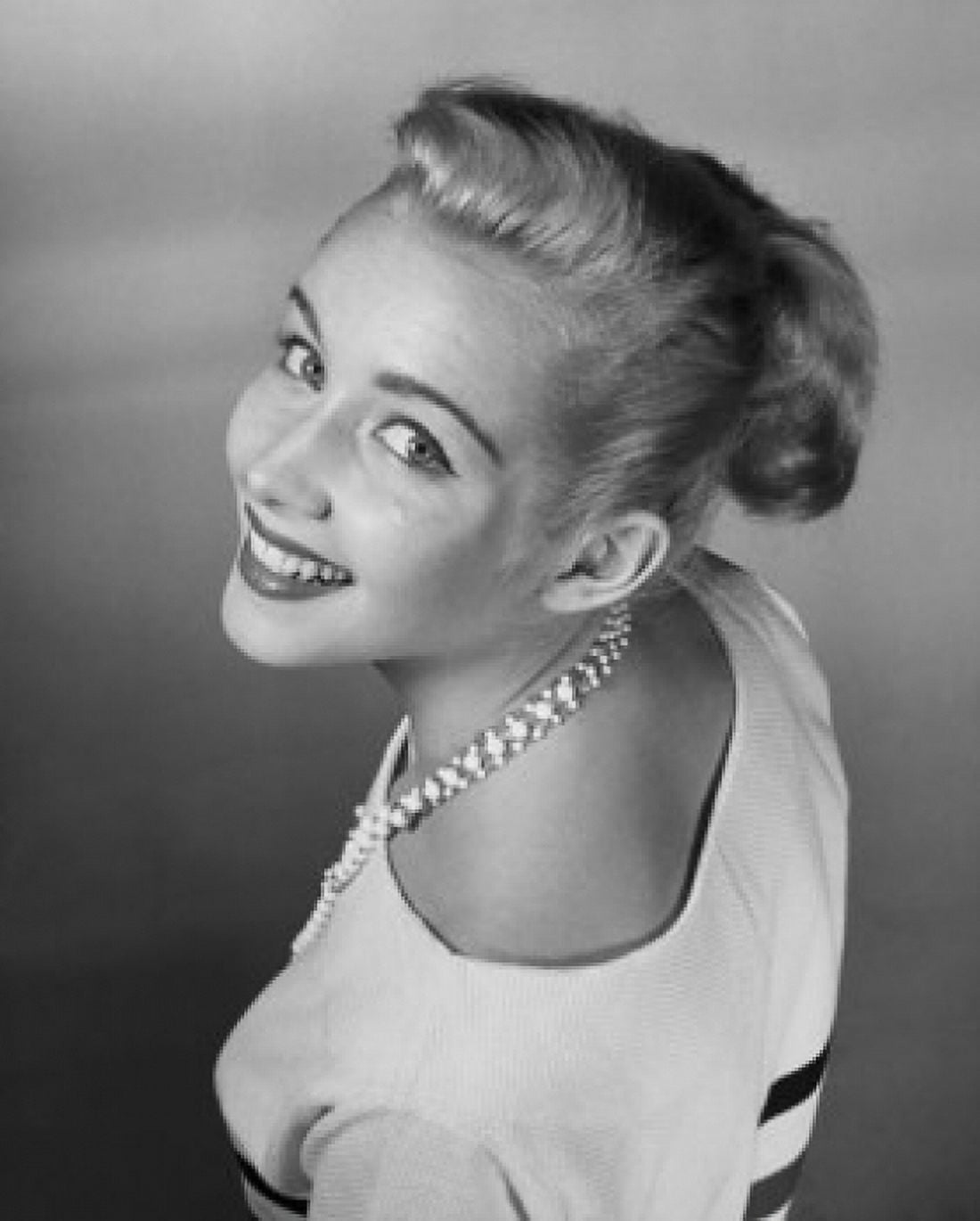High angle view of a young woman smiling Canvas Art - (18 x 24)