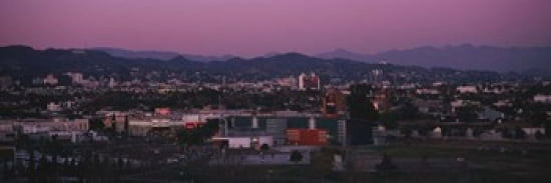 High angle view of an observatory in a city Griffith Park Observatory City of Los Angeles California USA Canvas Art - Panoramic Images (18 x 6)