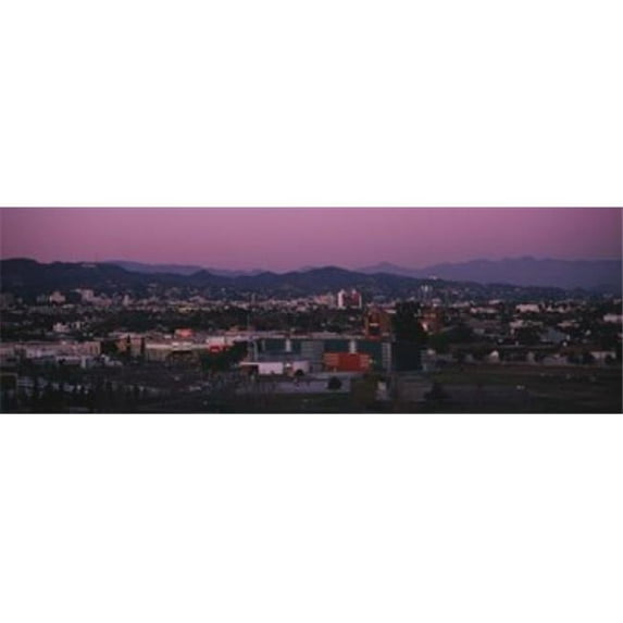 High angle view of an observatory in a city Griffith Park Observatory City of Los Angeles California USA Poster Print by - 36 x 12