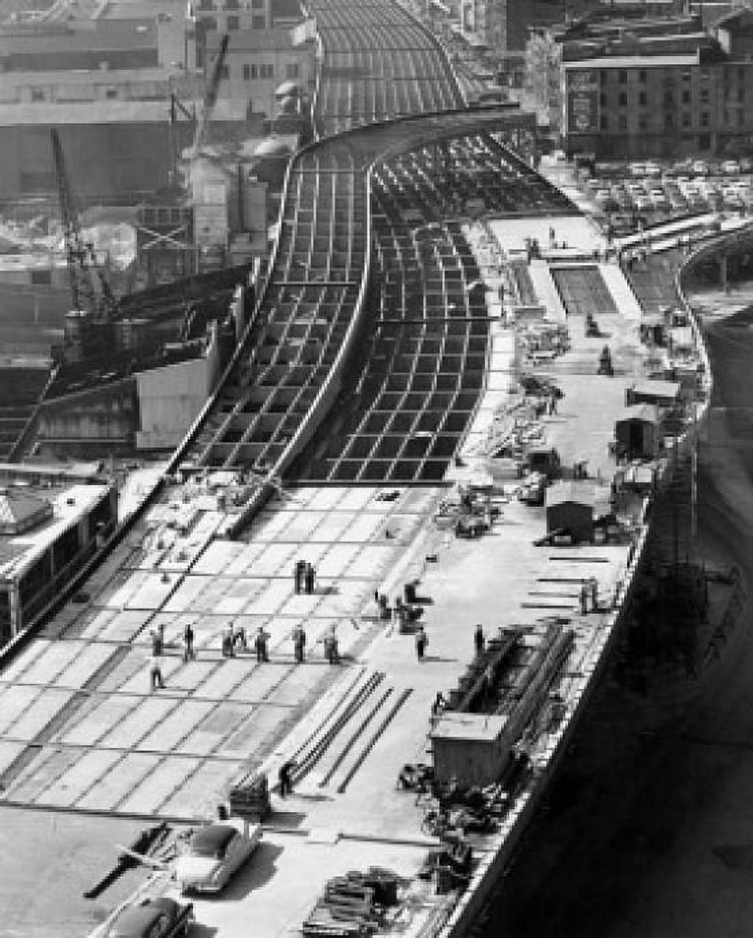 High angle view of an overpass under construction New York City New York State USA Canvas Art - (24 x 36)