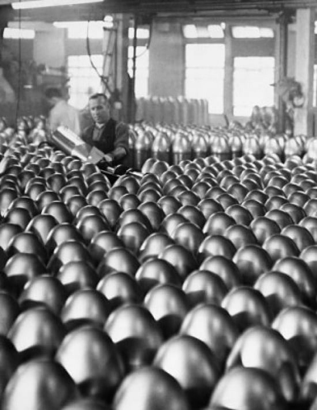 High angle view of bombs in a storage room Canvas Art - (24 x 36)