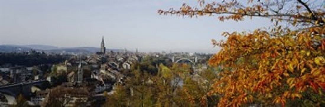 High angle view of buildings Berne Canton Switzerland Canvas Art - Panoramic Images (18 x 6)