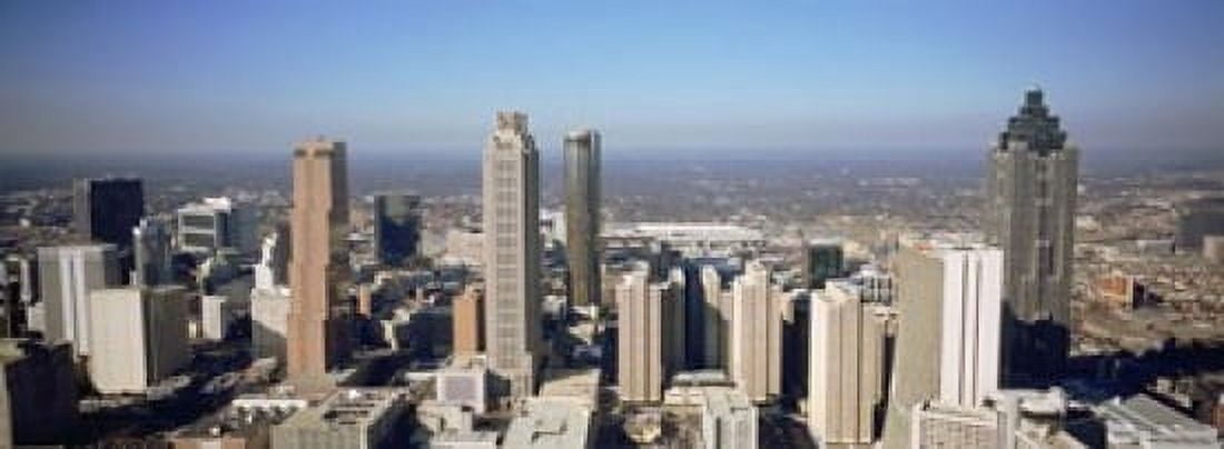 High angle view of buildings in a city Atlanta Georgia USA Canvas Art - Panoramic Images (18 x 7)