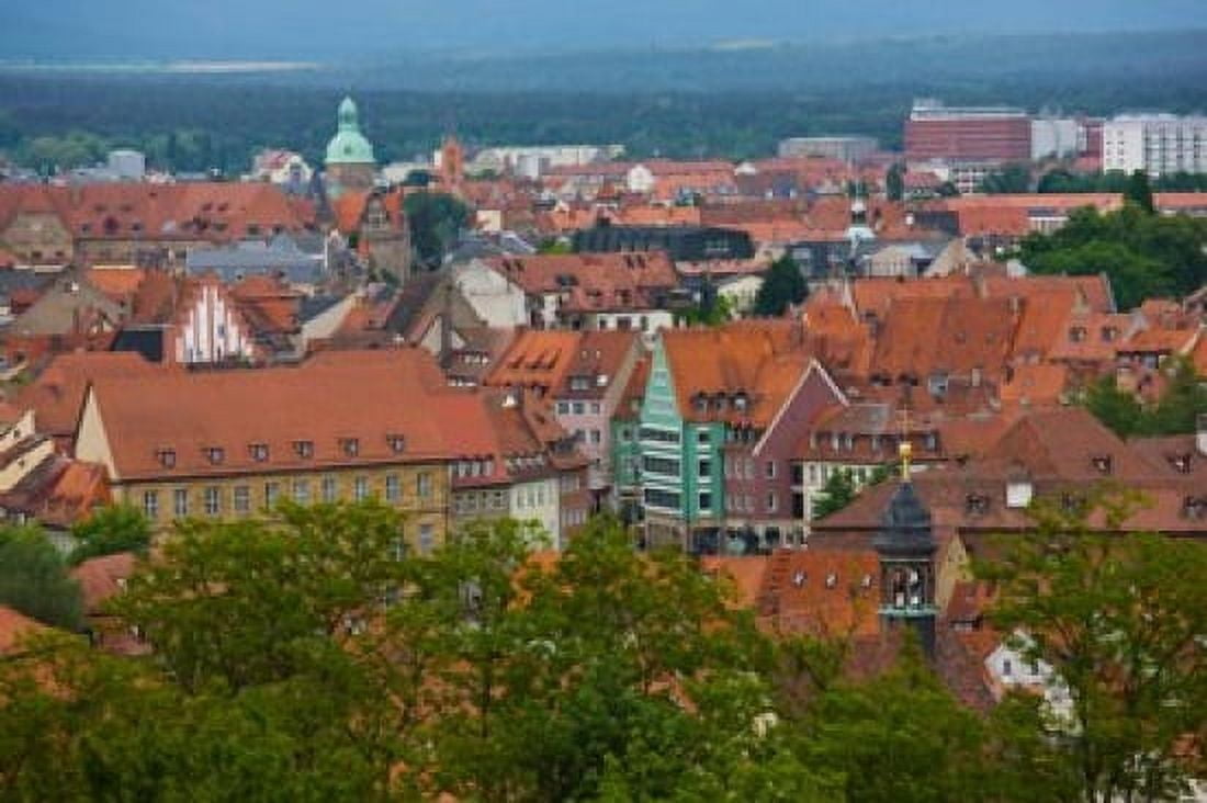 High angle view of buildings in a city Bamberg Bavaria Germany Canvas Art - Panoramic Images (36 x 24)