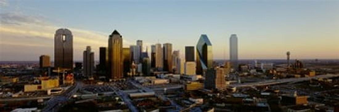 High angle view of buildings in a city Dallas Texas USA Canvas Art - Panoramic Images (18 x 6)