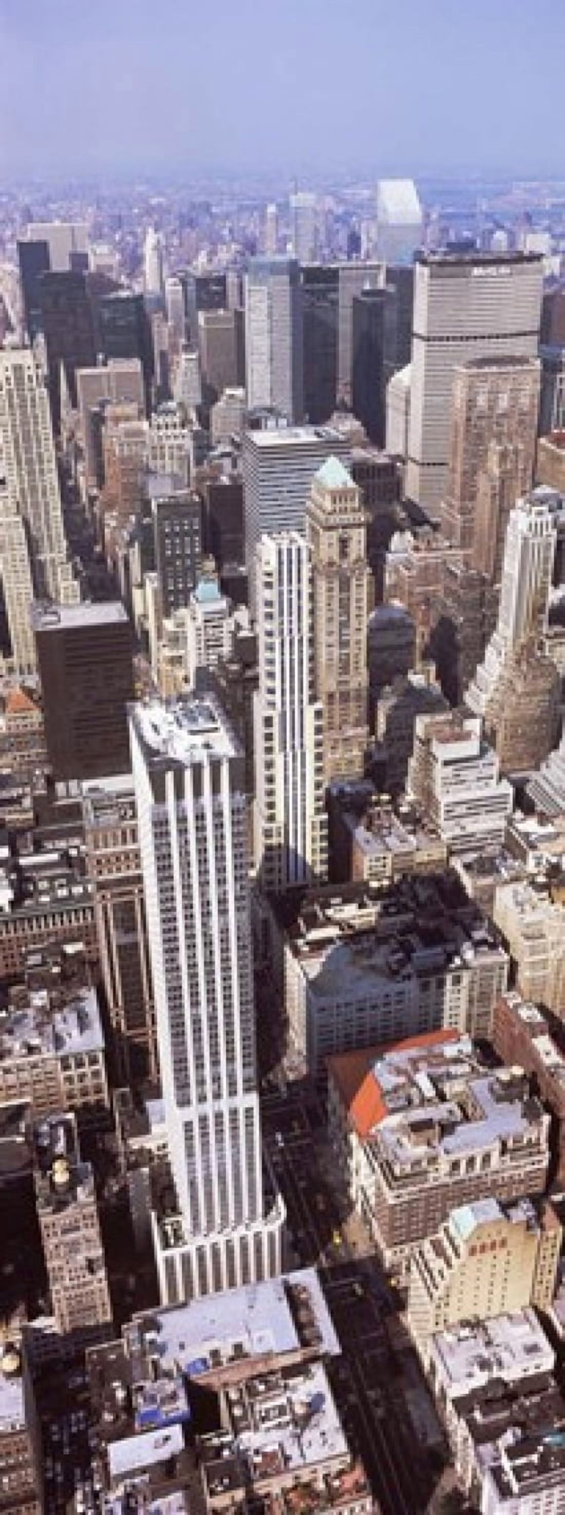 High angle view of buildings in a city Manhattan New York City New York State USA Canvas Art - Panoramic Images (30 x 12)