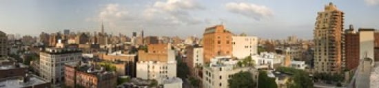 High angle view of buildings in a city Manhattan New York City New York State USA Canvas Art - Panoramic Images (40 x 10)