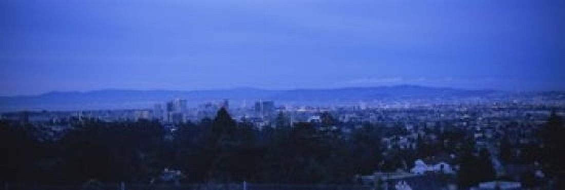 High angle view of buildings in a city Oakland California USA Canvas Art - Panoramic Images (18 x 6)