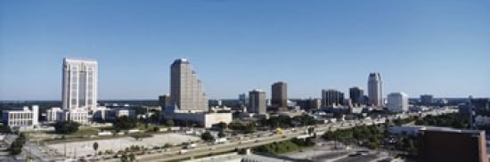 High angle view of buildings in a city Orlando Florida USA Canvas Art - Panoramic Images (36 x 12)