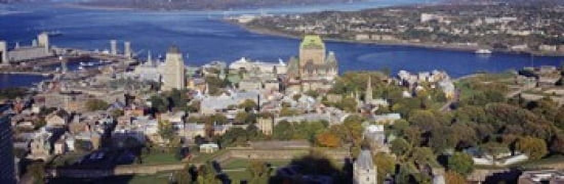 High angle view of buildings in a city Quebec City Quebec Canada Canvas Art - Panoramic Images (18 x 6)