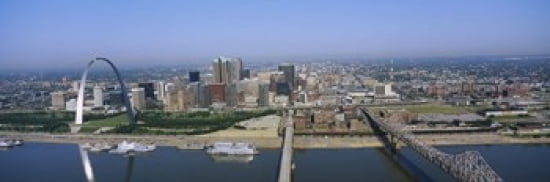 High angle view of buildings in a city St Louis Missouri USA Canvas Art - Panoramic Images (36 x 12)