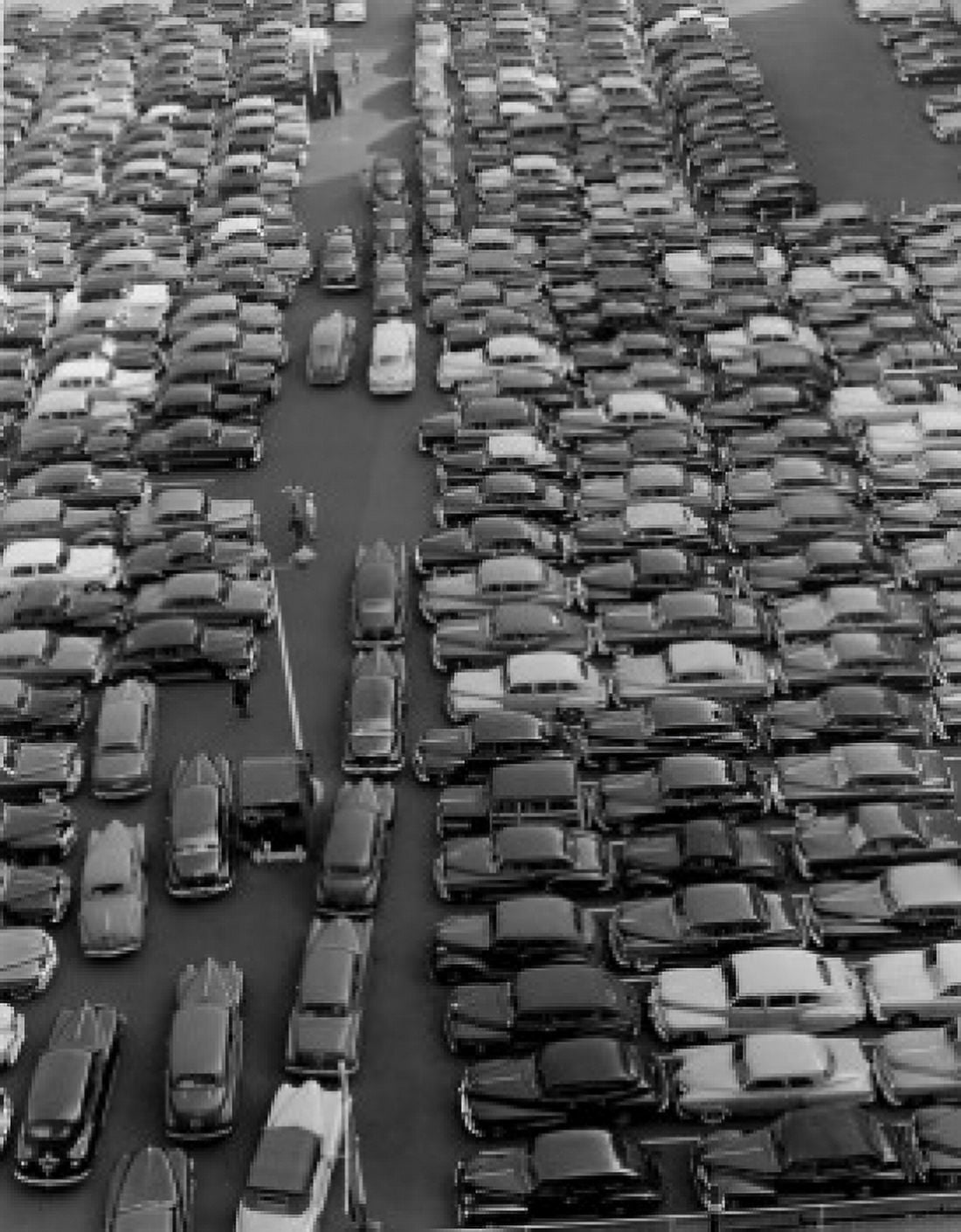 High angle view of cars in a parking lot Park Square Boston Massachusetts USA Canvas Art - (18 x 24)