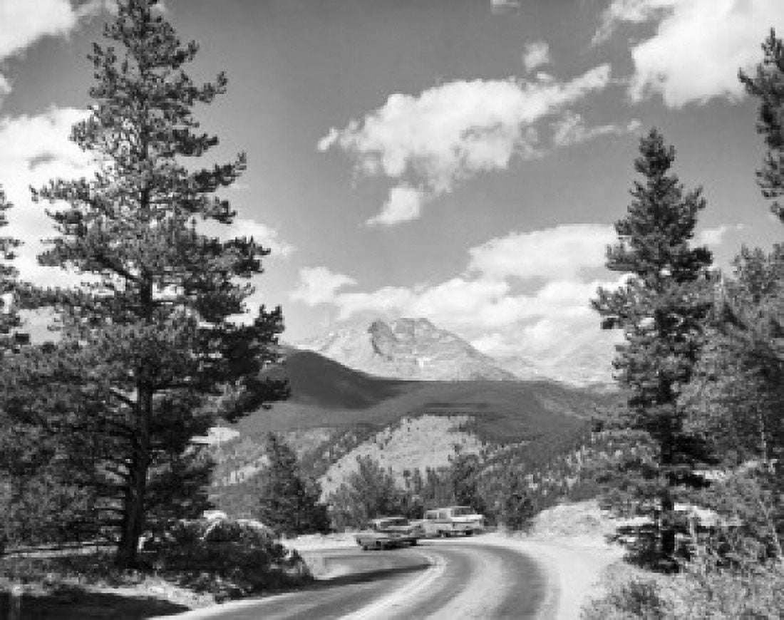 High angle view of cars moving on a road Canvas Art - (18 x 24)