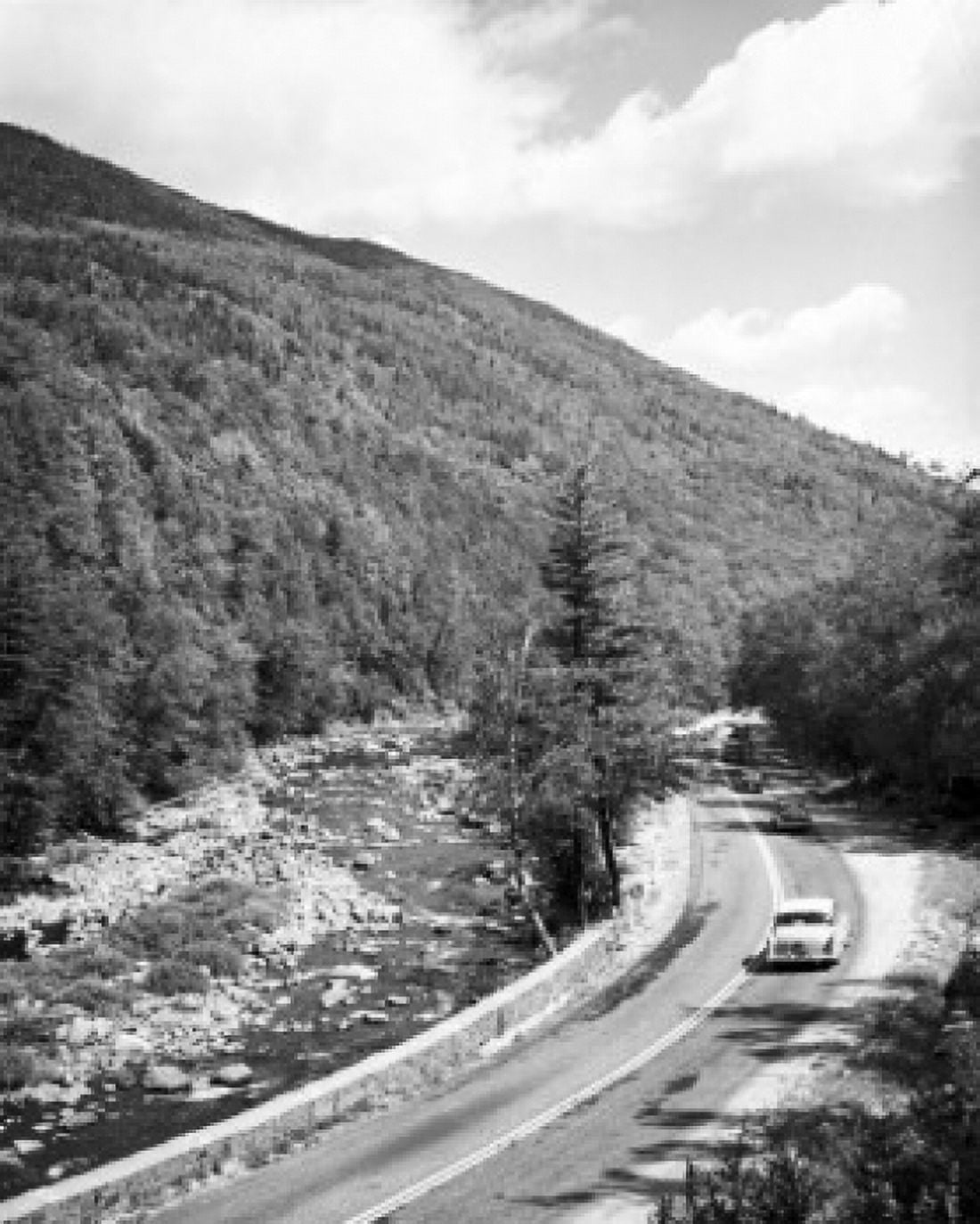 High angle view of cars moving on a road Highway 86 Adirondack Mountains New York State USA Canvas Art - (24 x 36)
