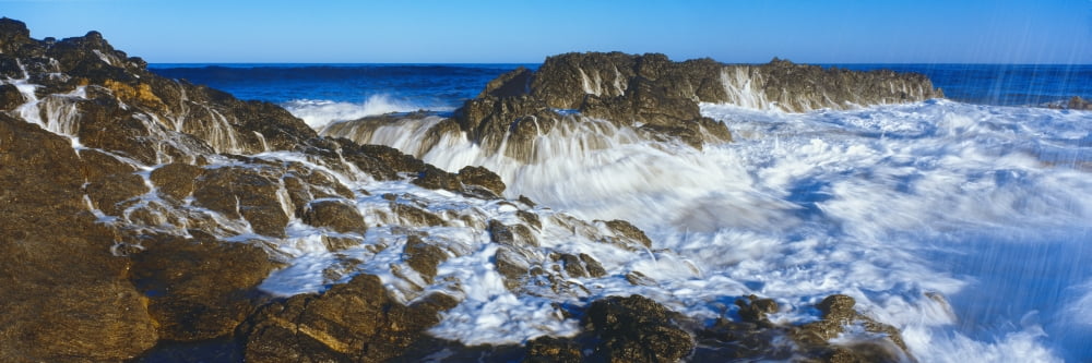 High angle view of coastline Cerritos Beach Todos Santos Baja California Sur Mexico Canvas Art - Panoramic Images (36 x 12)
