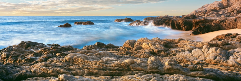 High angle view of coastline Cerritos Beach Todos Santos Baja California Sur Mexico Canvas Art - Panoramic Images (36 x 12)