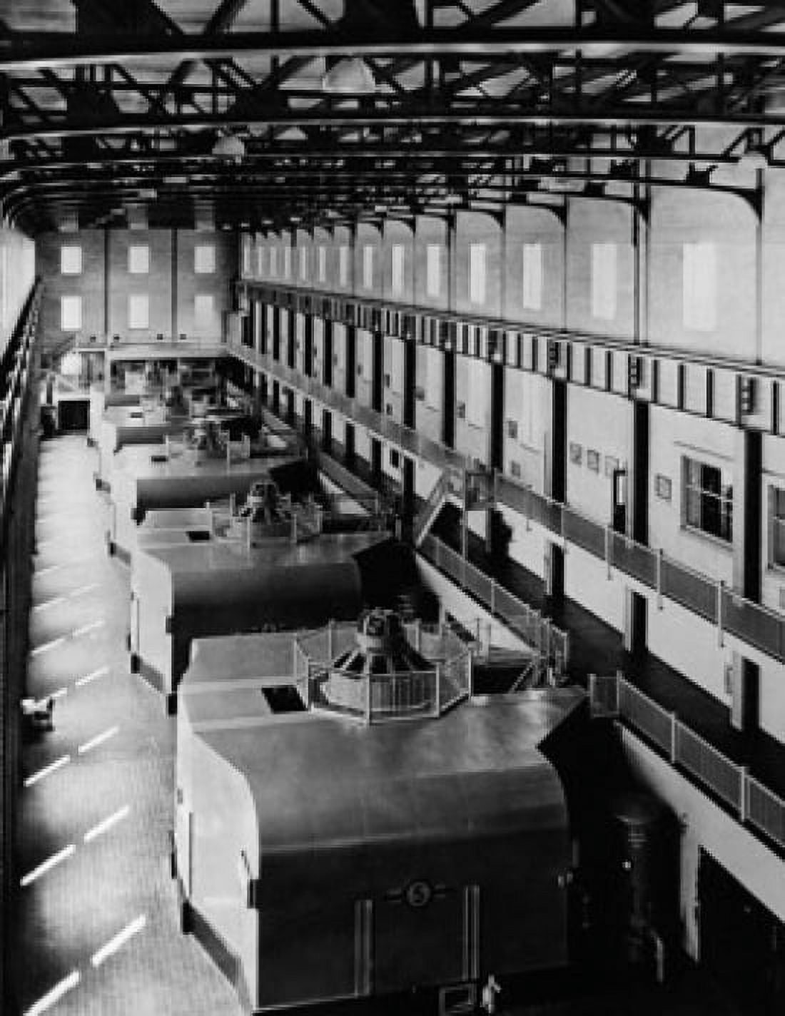 High angle view of generators in a power station St Maurice River Canada Canvas Art - (18 x 24)