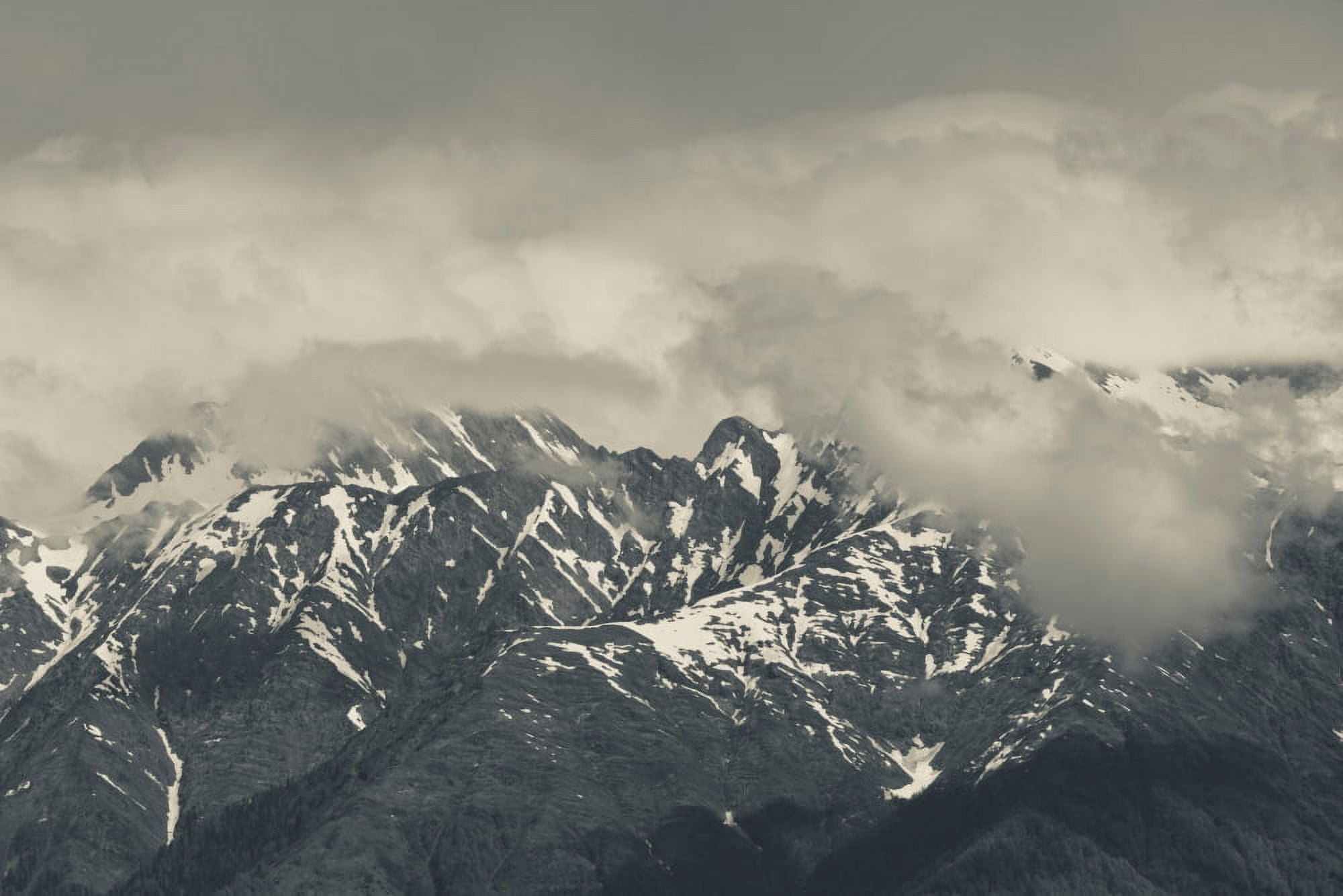 High angle view of mountain landscape Carousel Mountain Krasnaya Polyana Sochi Caucasus Mountains Russia Canvas Art - Panoramic Images (27 x 9)