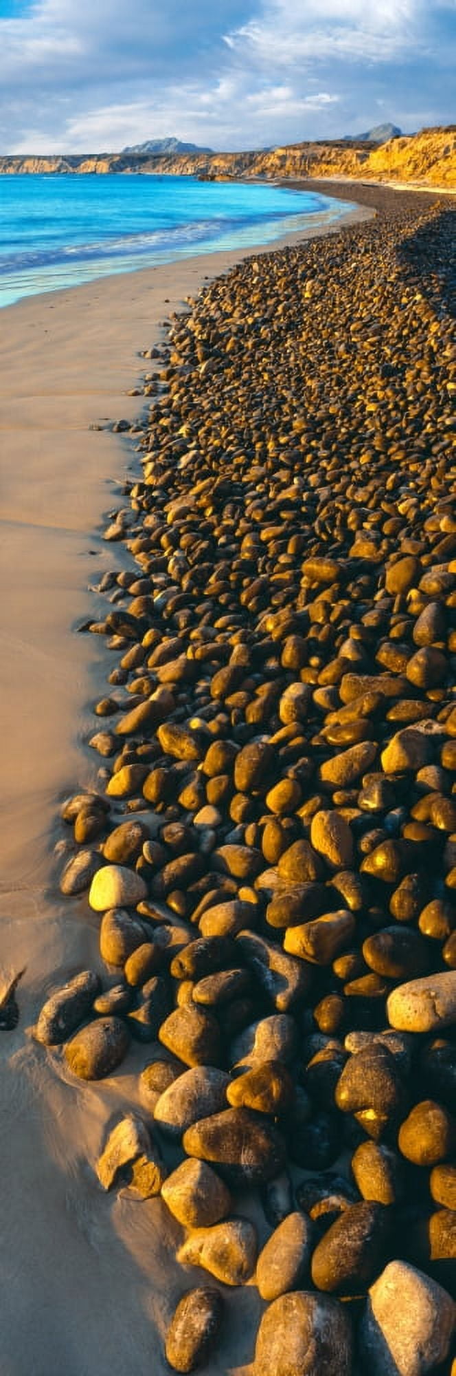 High angle view of pebbles on the beach Cabo Pulmo National Marine Park Baja California Sur Mexico Canvas Art - Panoramic Images (27 x 9)