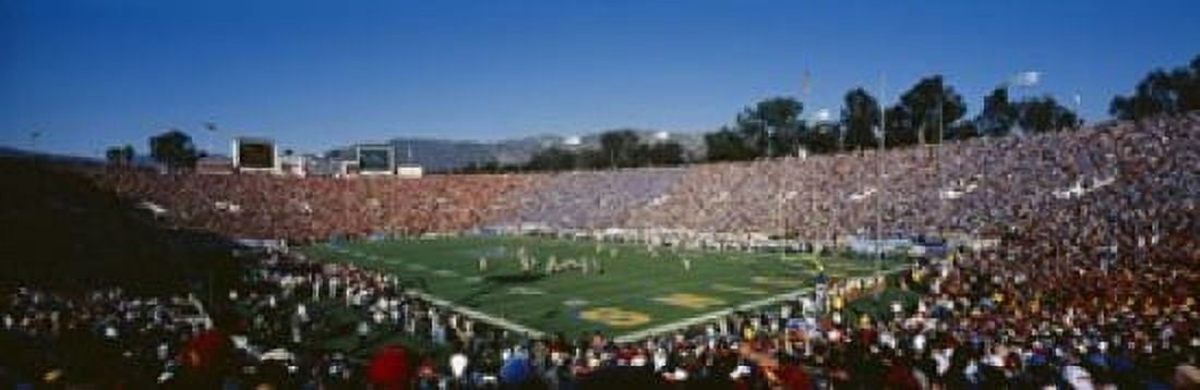High angle view of spectators watching a football match in a stadium Rose Bowl Stadium Pasadena California USA Canvas Art - Panoramic Images (18 x 6)