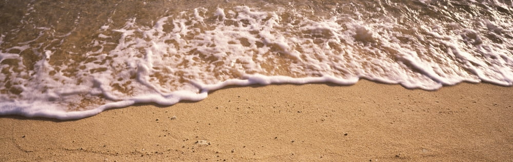 High angle view of surf on the beach Grand Cayman Cayman Islands Canvas Art - Panoramic Images (36 x 12)