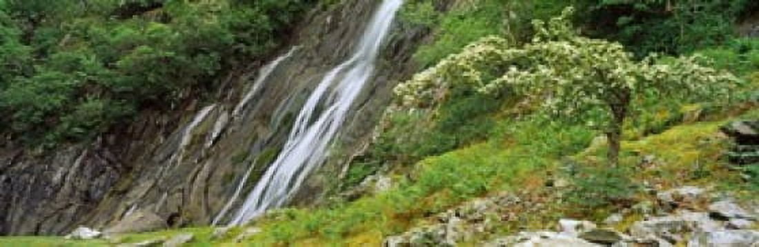 High angle view of the Aber Falls Abergwyngregyn Gwynedd Wales Canvas Art - Panoramic Images (18 x 6)