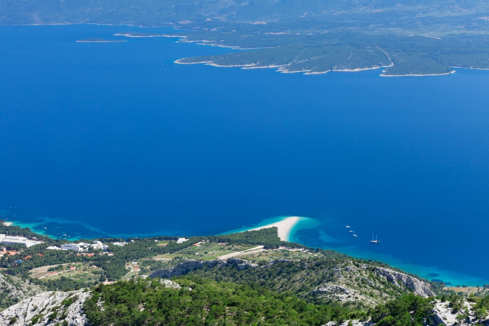 High angle view of the Hvar Island Brac Island Dalmatia Croatia Canvas Art - Panoramic Images (36 x 12)