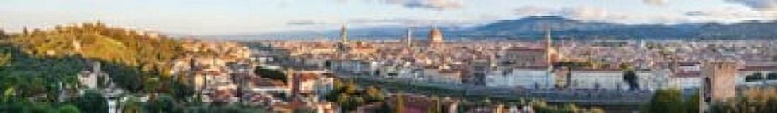 High angle view of the city from Piazzale Michelangelo Florence Tuscany Italy Canvas Art - Panoramic Images (22 x 4)