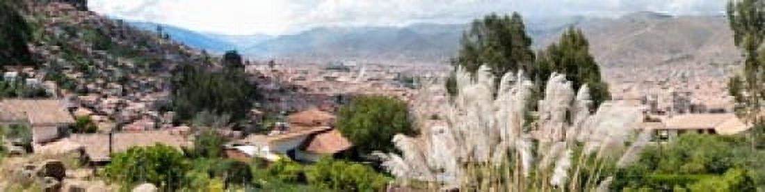 High angle view of the city in a valley Cuzco Peru Canvas Art - Panoramic Images (40 x 10)