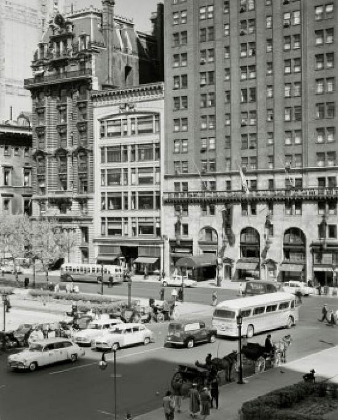 High angle view of traffic in a street New York City New York USA Canvas Art - (24 x 36)