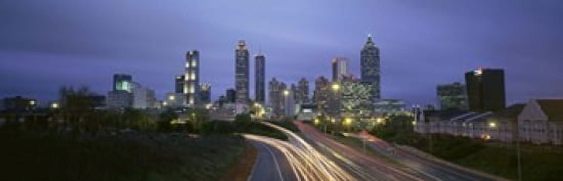 High angle view of traffic on a highway Atlanta Georgia USA Canvas Art - Panoramic Images (18 x 6)