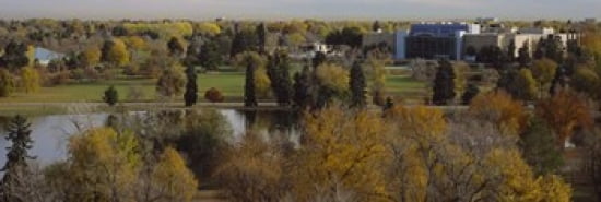 High angle view of trees Denver Colorado USA Canvas Art - Panoramic Images (36 x 12)