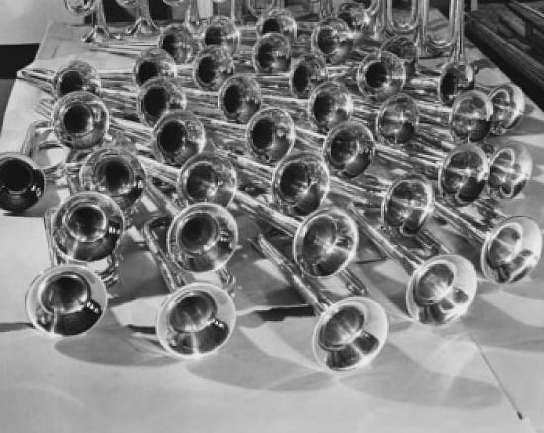 High angle view of trumpets Canvas Art - (18 x 24)
