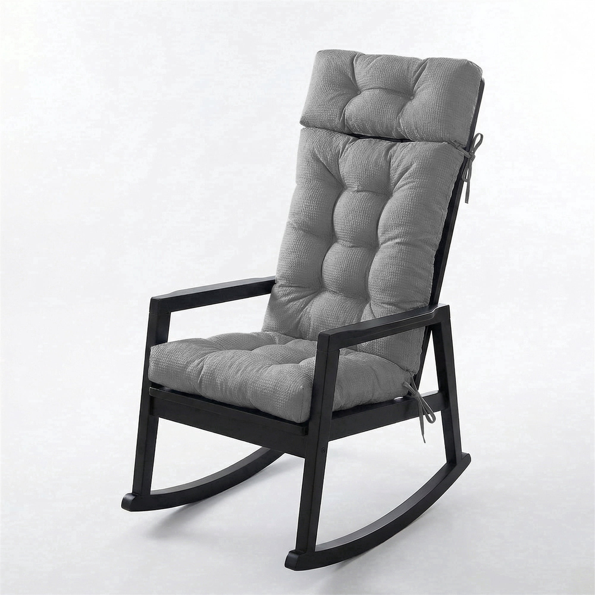Slipping From Rocking Chair Millsilo 3-Piece High Back Rocking Chair Cushion Set, 52