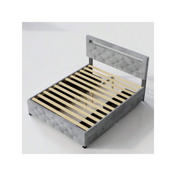 High-box Storage Bed, Master Bedroom Double Bed, Engineering Hotel and Homestay Upholstered Bed