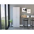 thumbnail image 1 of High-capacity five-shelf double door cabinet for various living spaces easy to put together, 1 of 7