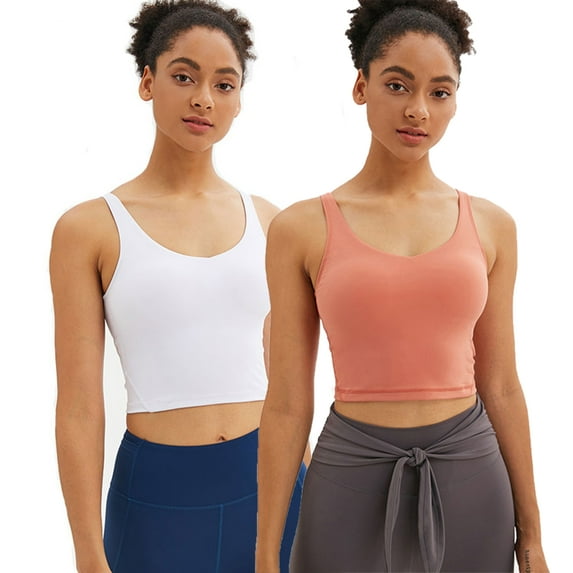 Short Camisoles Padded Yoga Vests Sports Bras Fitness Workout Running Yoga Tank Top Crop Yoga,Running, Fitness and Other Exercise