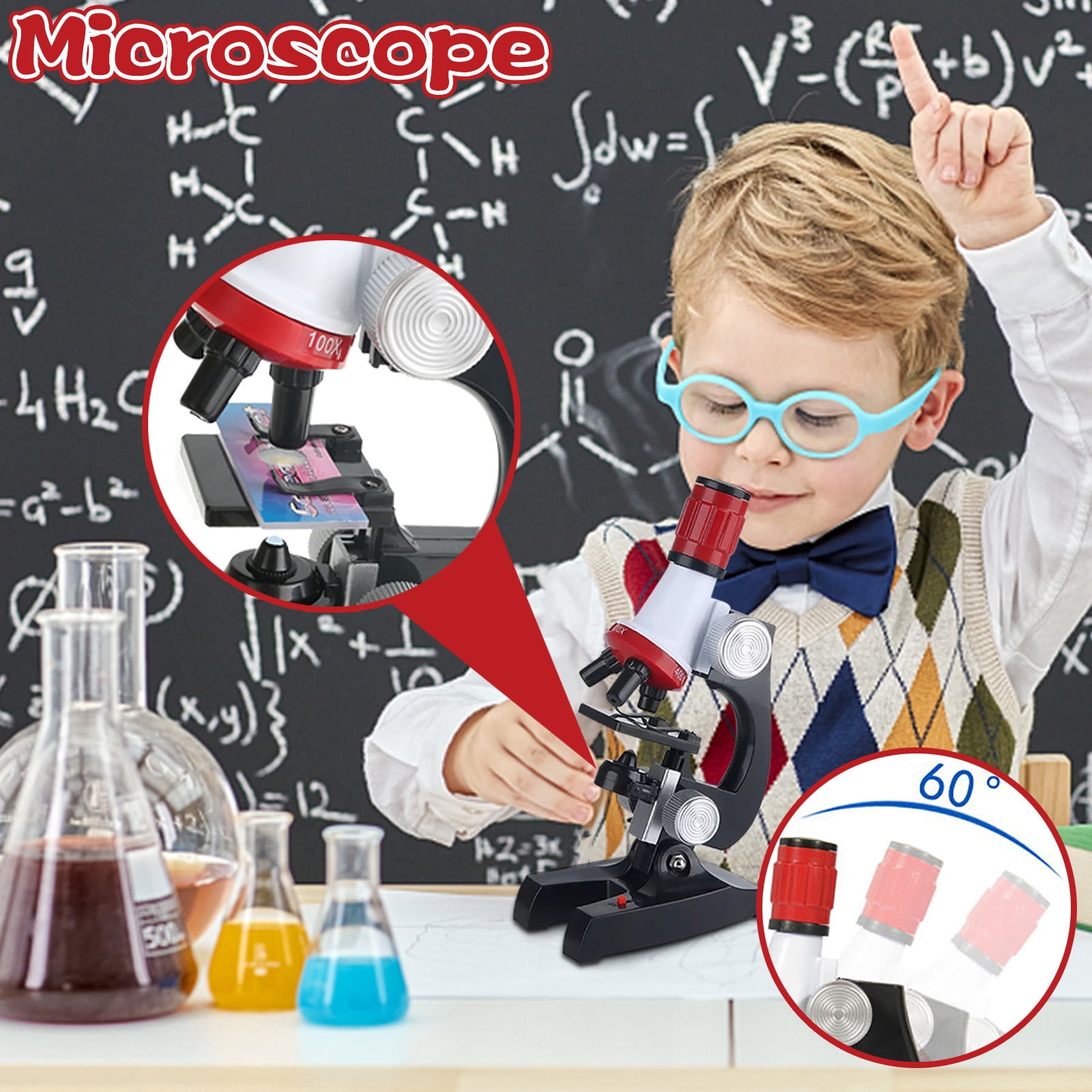 Highdefinition 1200 Times Microscope Toy Children's Scientific